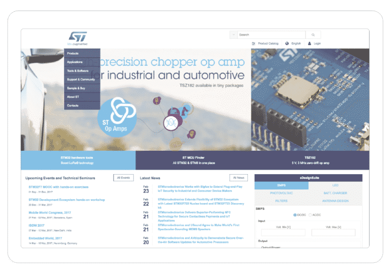 adobe experience manager implementation of ST Micro by Atypical Digital